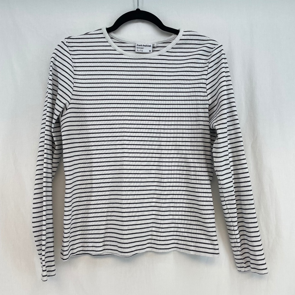 Frank & Oak Long Sleeve Ribbed Top